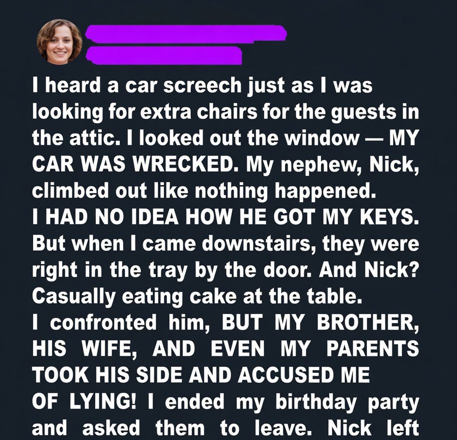 My Nephew Took My Car Without Asking and Crashed It—My Brother Refused ...