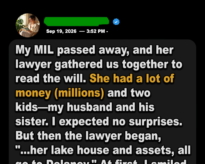 Inheritance Machining She Left Everything to Me Instead of Her Children—Then I Learned the ...